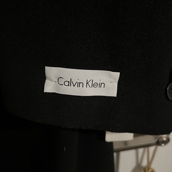 Men’s Calvin Klein Wool Coat in black - Picture 2 of 6